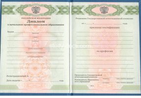 Диплом училища 2010 в Брянске